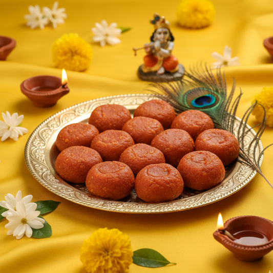 Mathura Special Lal Peda | Authentic Krishna Bhog | Traditional Red Peda