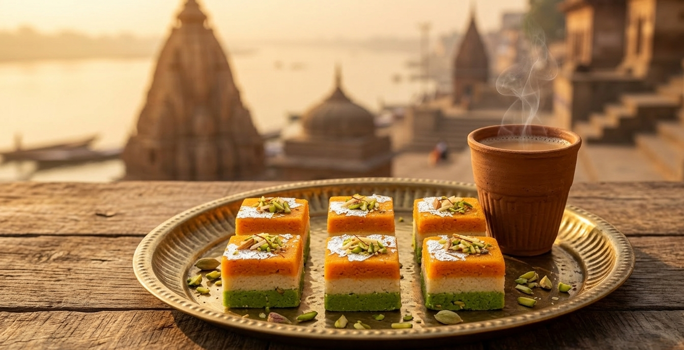 Varanasi Special Tiranga Barfi | Tri-Color Traditional Sweet | Premium Quality